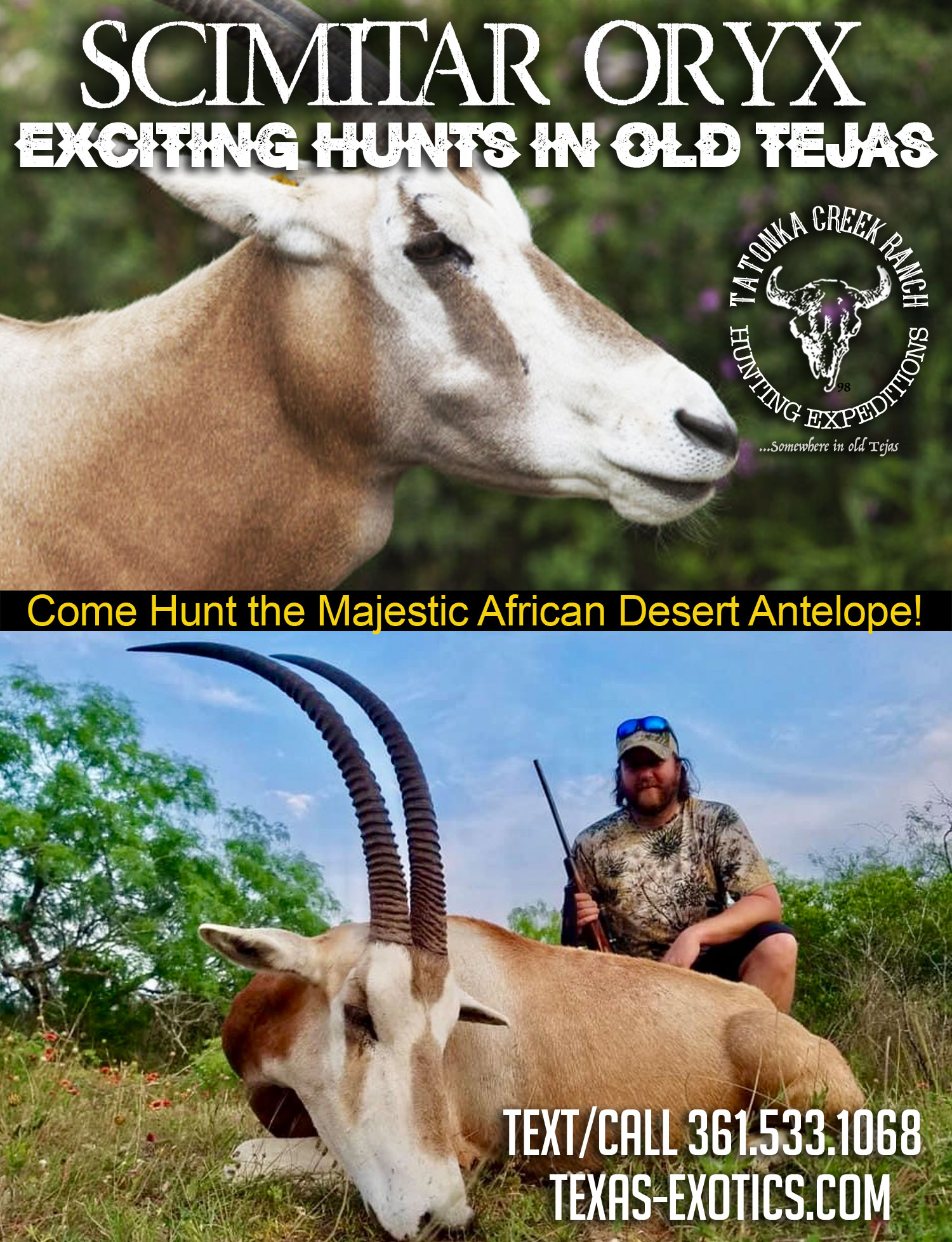 TROPHY SCIMITAR ORYX HUNT IN SOUTH TEXAS