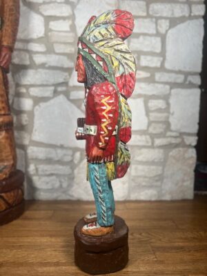 Ralph Gallagher 3 Foot Cigar Indian (Right)) gallagher wooden cigar indian