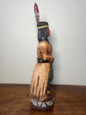 2 Foot Maiden (Left) native American wooden statue
