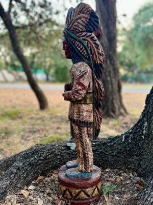 30" Table Top Cigar Indian Chief (Right) Ralph Gallagher Cigar Indian